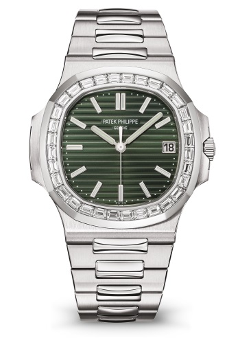 Patek Philippe Nautilus 5711/1300A-001 Olive Green Dial and Diamonds