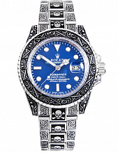 Submariner skull blue